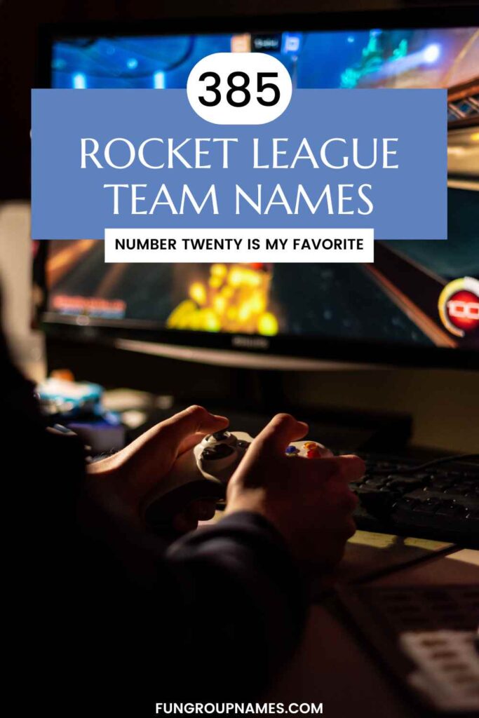 funny rocket league team names pin