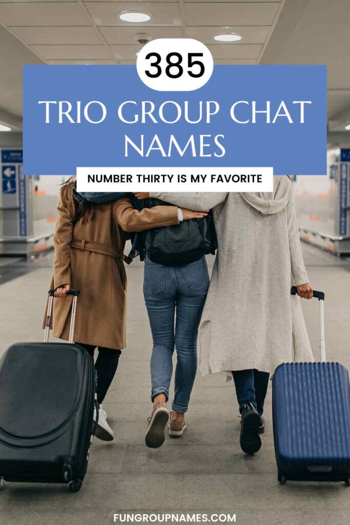 trio group chat names pin