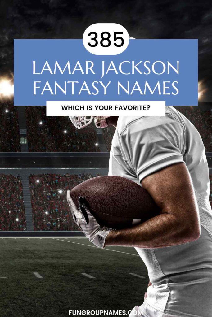 Lamar Jackson fantasy names pin