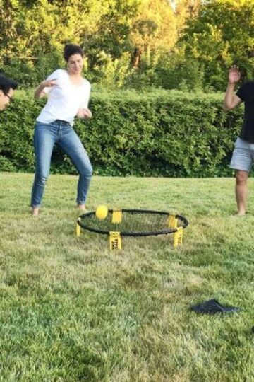 Spikeball net and ball