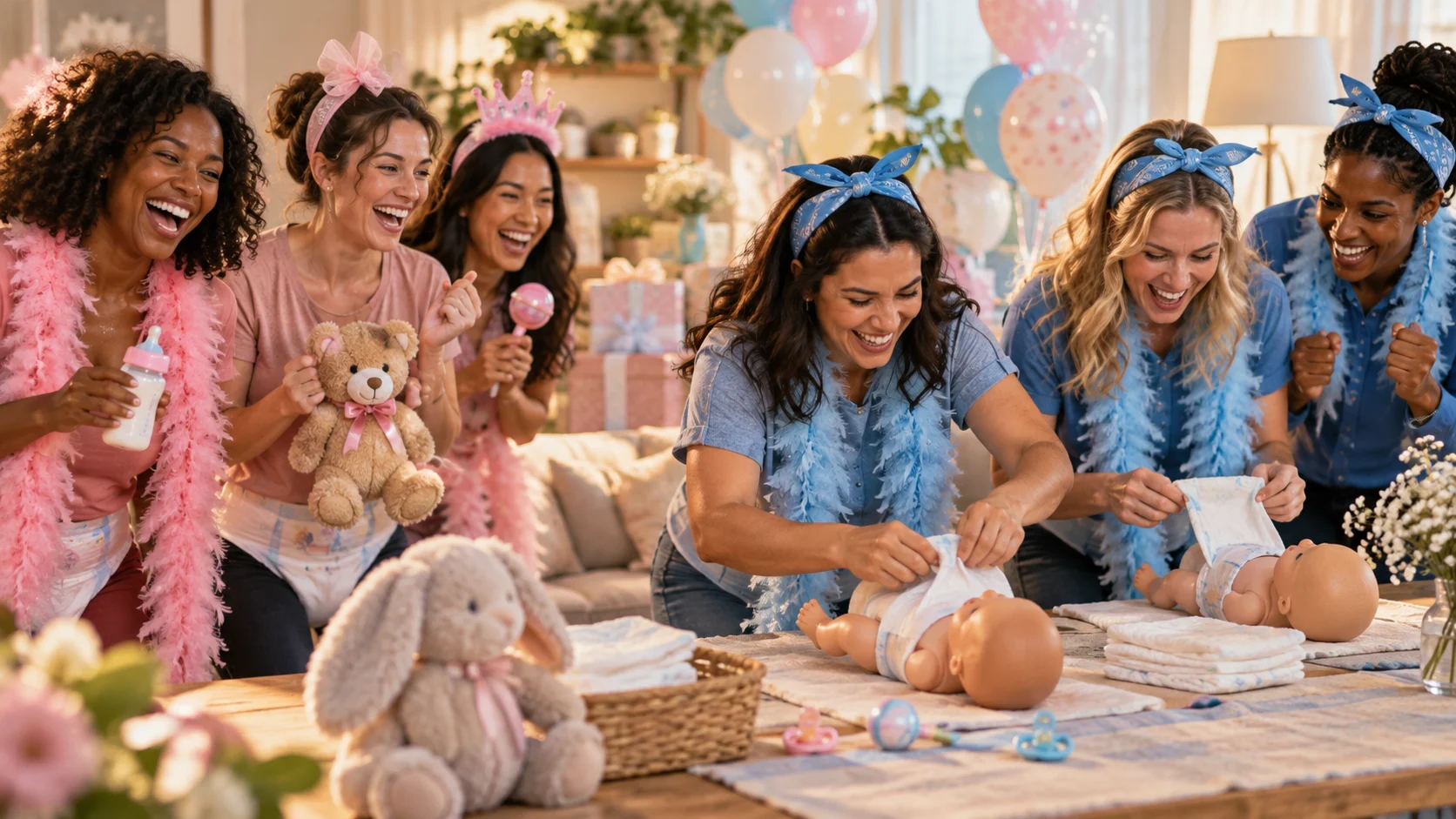 Baby Shower Team Names for Games and Celebration Crews illustration for Funny baby shower team names