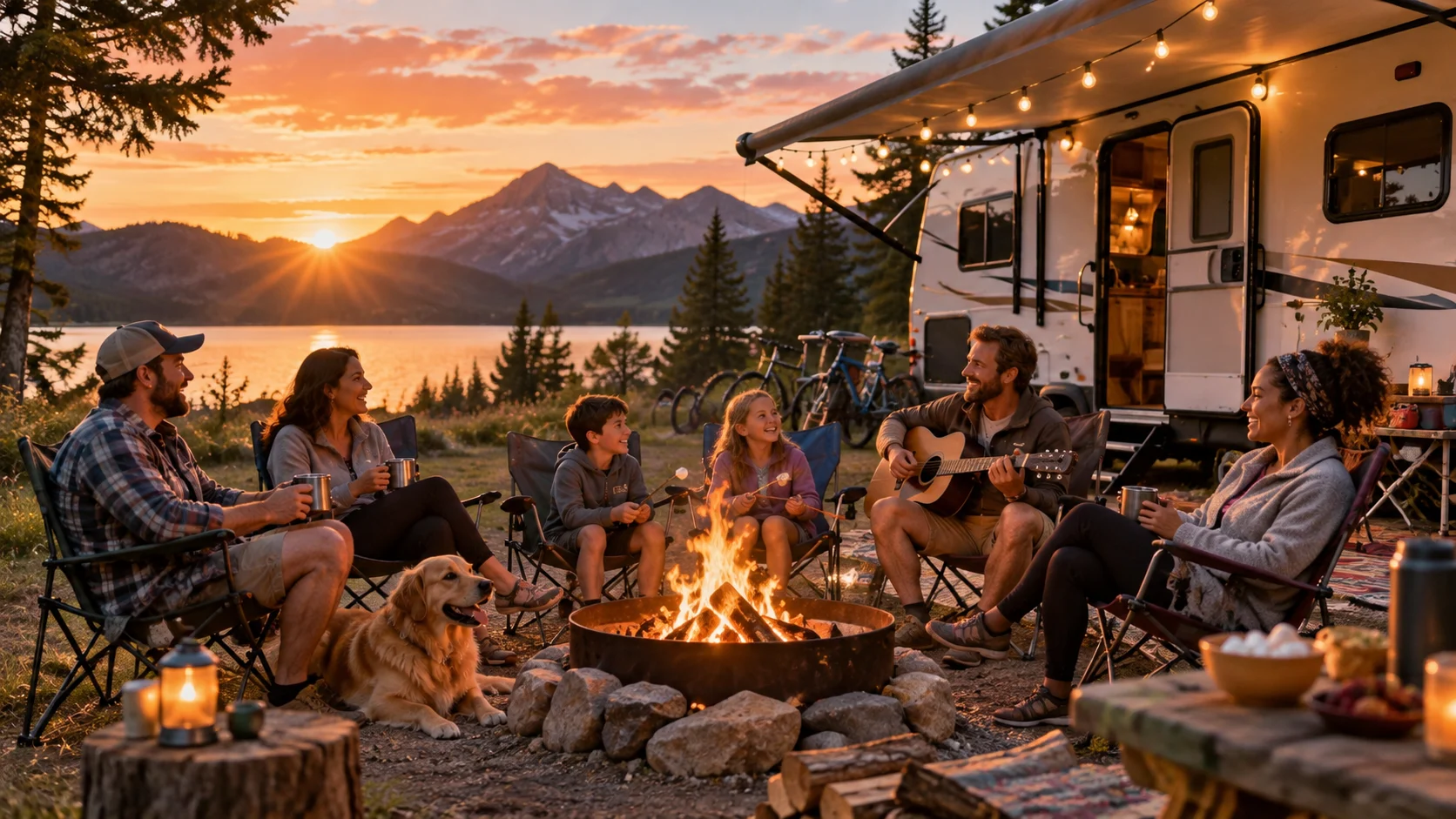 Camping Group Names for Friends, Families, and Outdoor Crews illustration for RV and camper group names