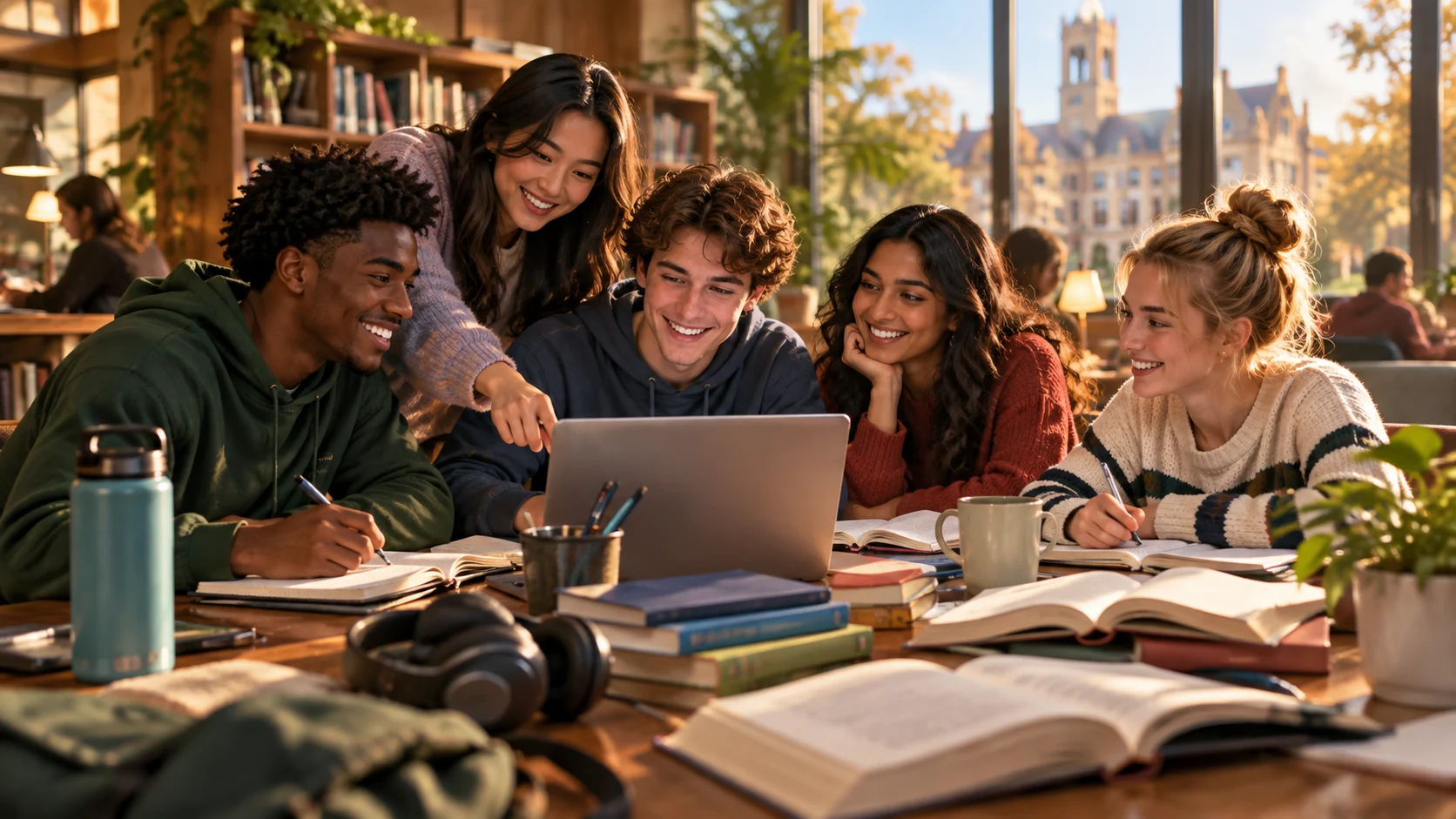 College Friend Group Names From Campus to Alumni Life illustration for College study friend names