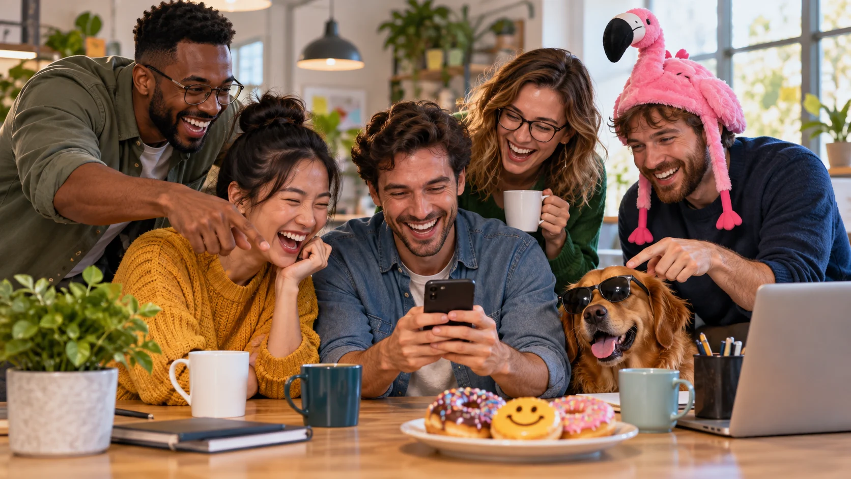 Coworker Group Chat Names for Work Friends and Teams illustration for Funny coworker group chat names