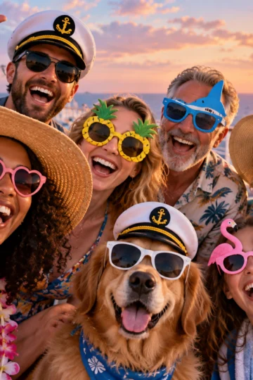 Cruise Group Chat Names for Friends and Families illustration for Funny cruise group chat names