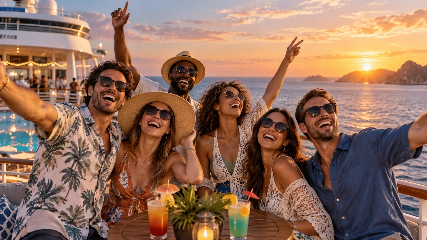 Cruise Group Chat Names for Friends and Families illustration for Cruise names for friends