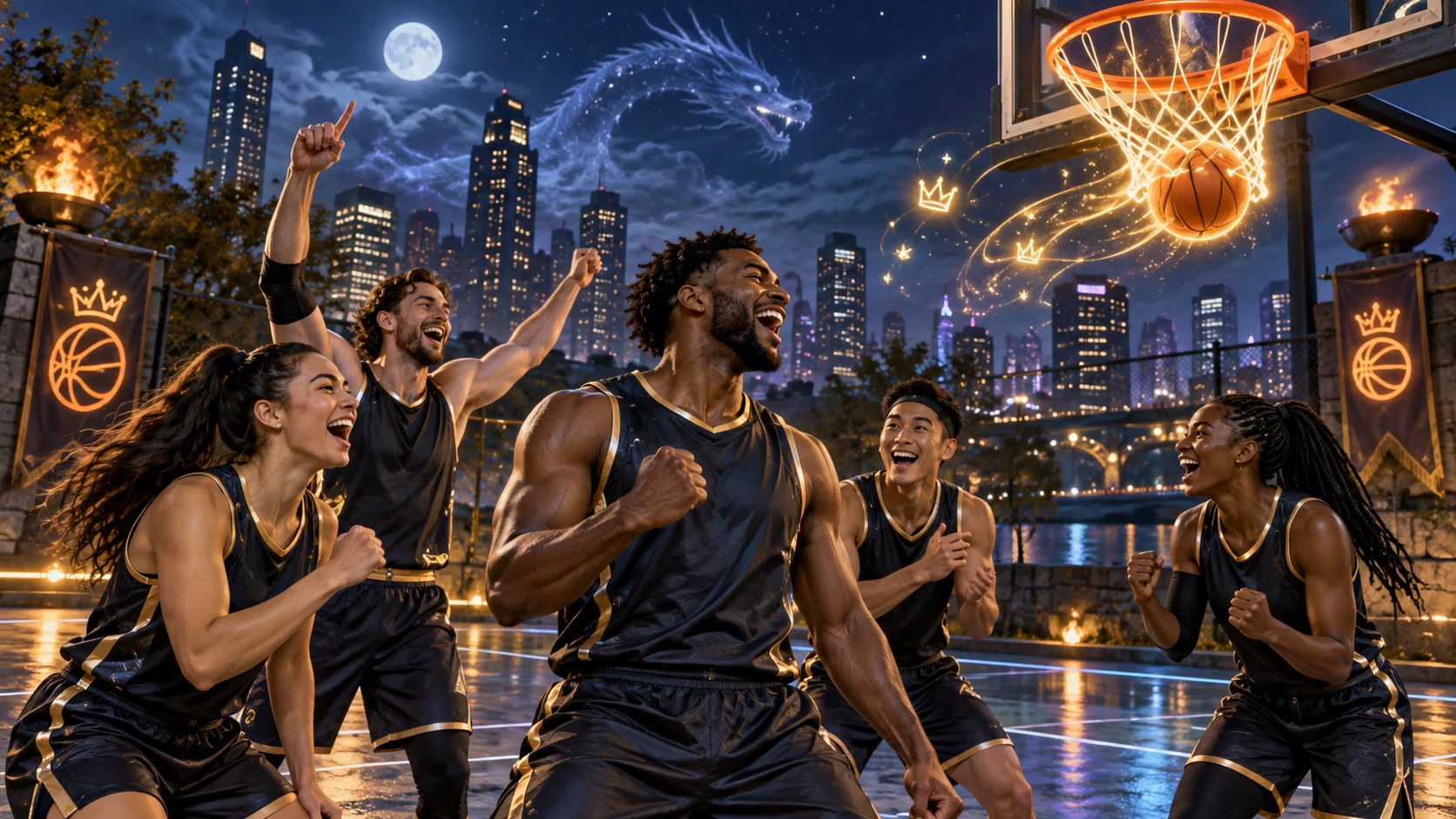 240+ Fantasy Basketball Team Names for the 2026-27 Season illustration for Funny & Trash-Talk Names
