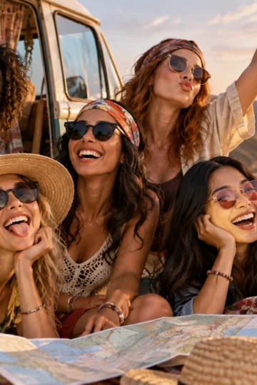 Girls’ Trip Group Chat Names for Every Getaway illustration for Funny girls’ trip group chat names