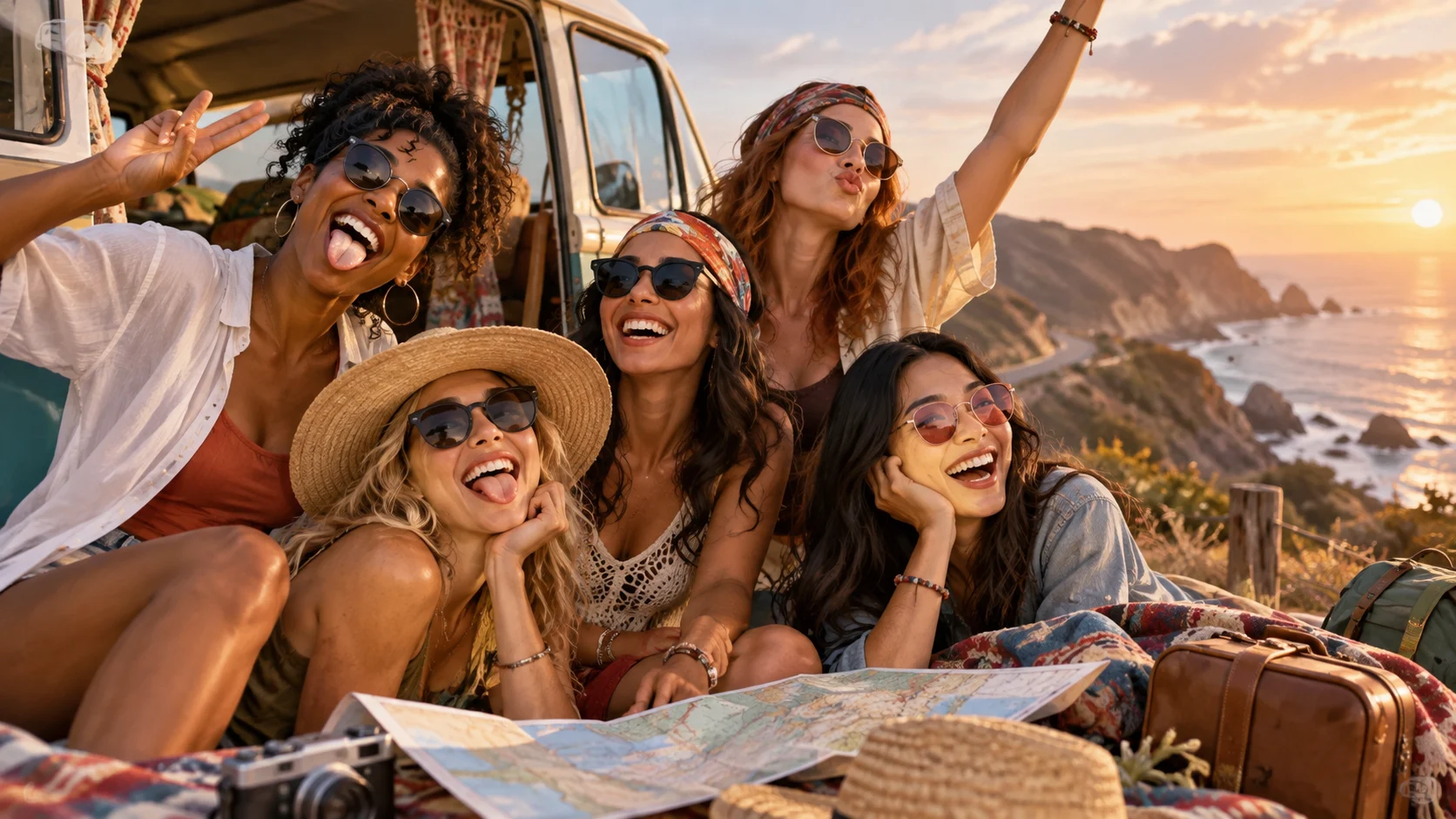 Girls’ Trip Group Chat Names for Every Getaway illustration for Funny girls’ trip group chat names