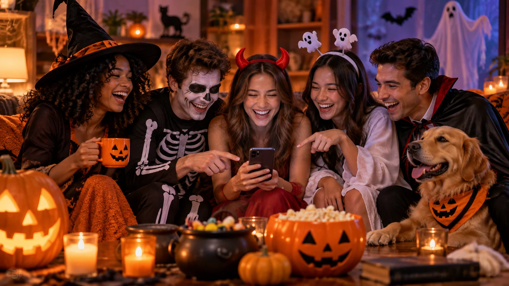 120 Halloween Group Chat Names for Friends, Families, and Parties illustration for Funny Halloween chat names