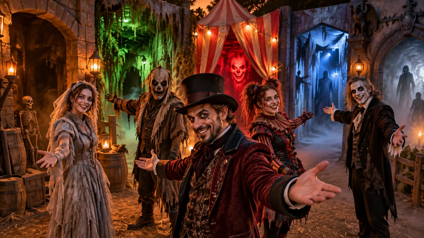 160 Haunted House Team Names for Crews, Actors, and Events illustration for Names for rooms and scare zones