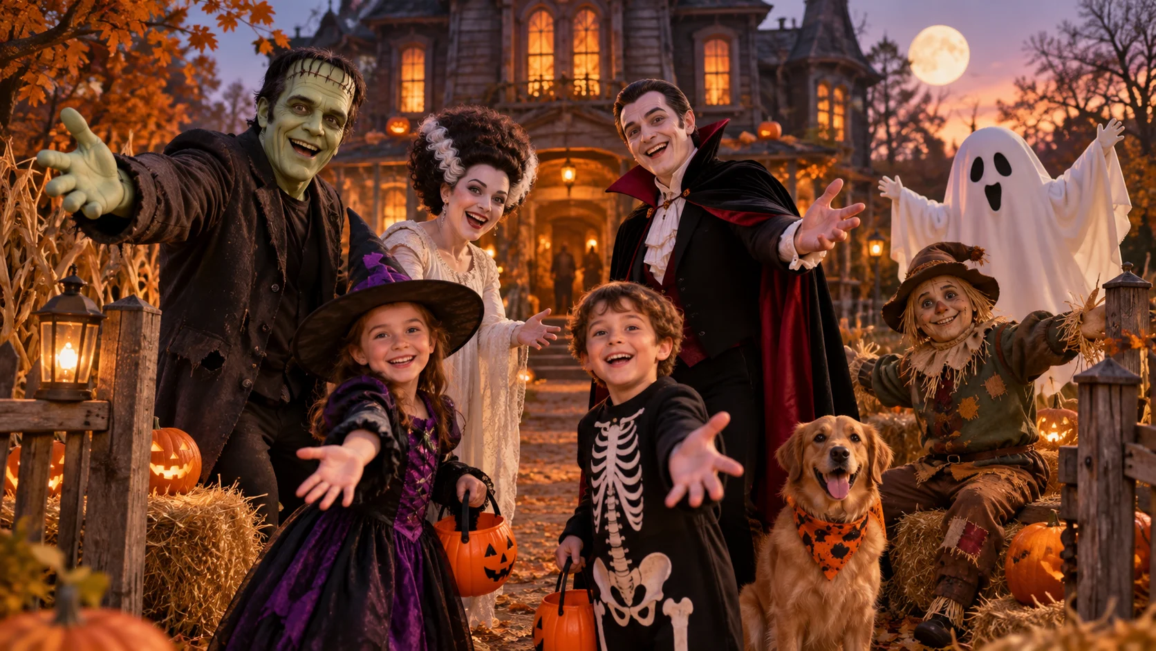 160 Haunted House Team Names for Crews, Actors, and Events illustration for Family-friendly haunted house names