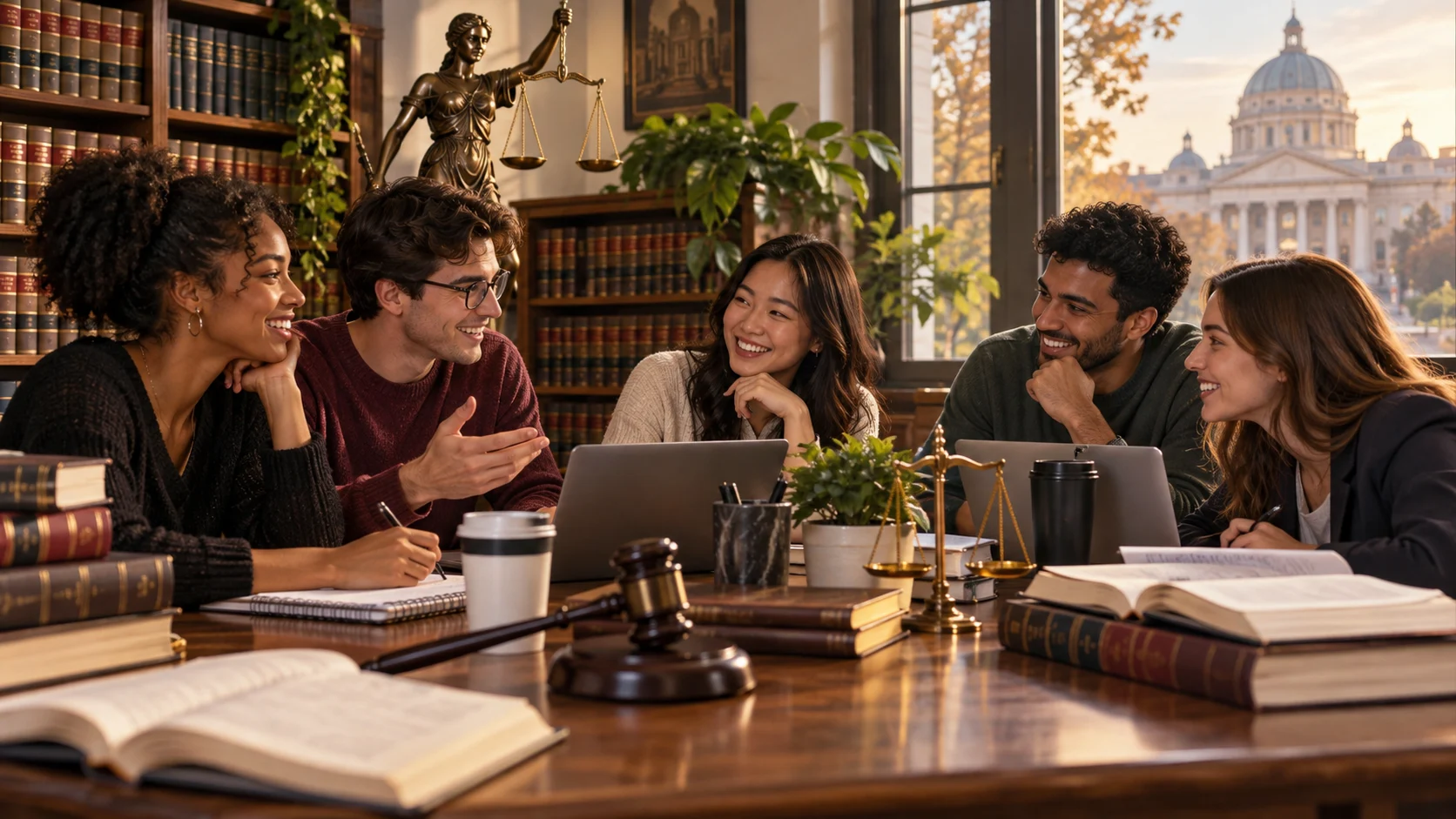 Law School Group Chat Names for Students and Study Groups illustration for Professional law school chat names