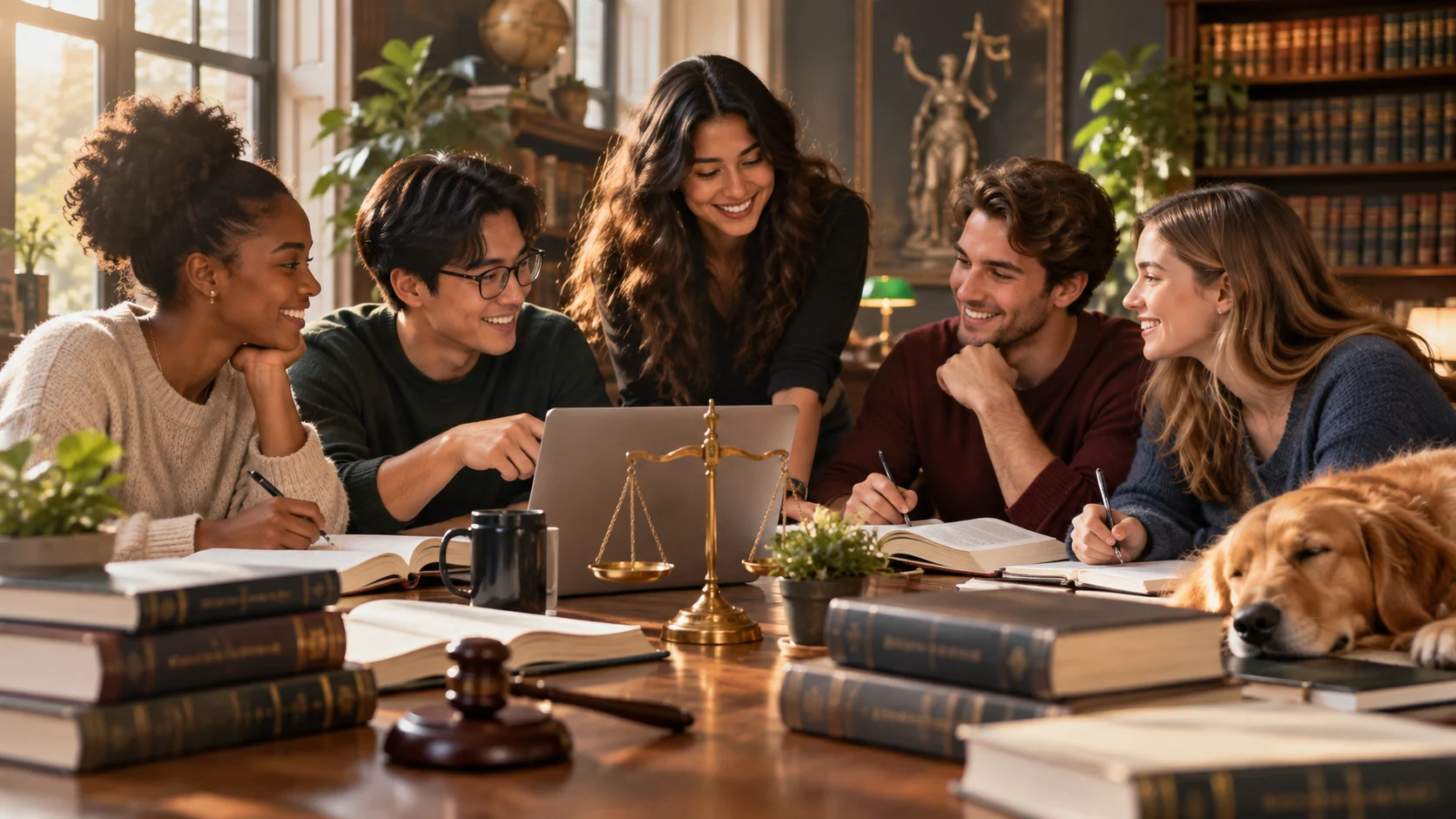 Law School Group Chat Names for Students and Study Groups illustration for Simple law school group chat names