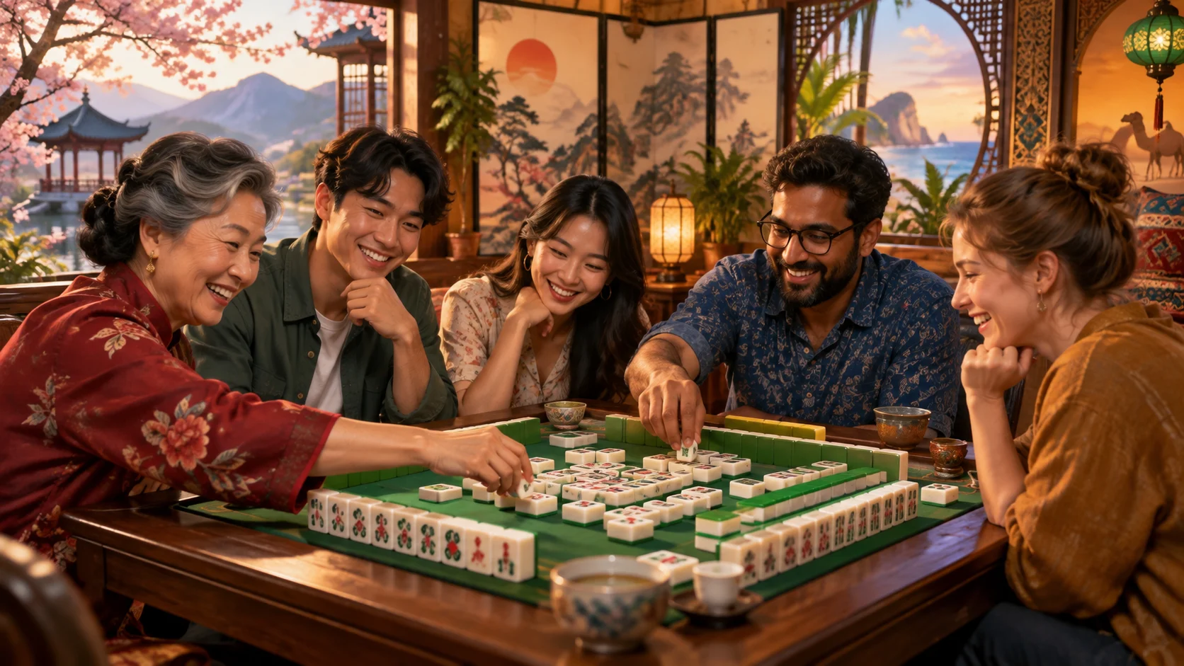 120 Mahjong Group Names for Clubs, Chats, and Game Nights illustration for Names for different mahjong traditions