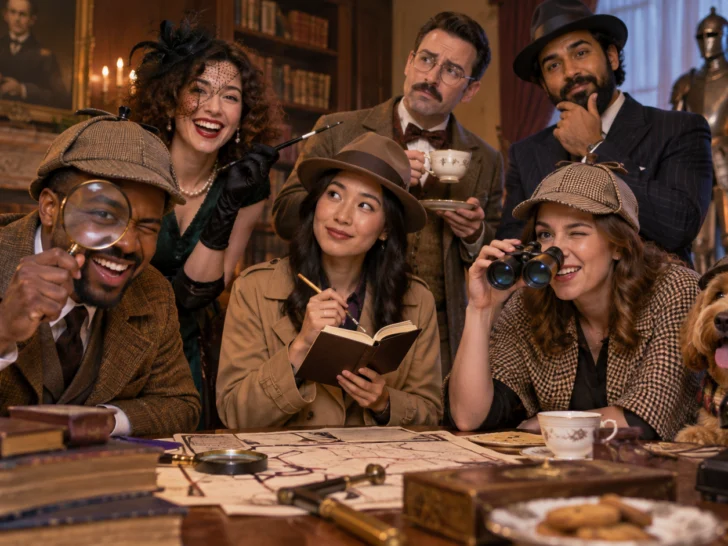 120 Murder Mystery Party Team Names for Sleuths and Suspects illustration for Funny detective team names