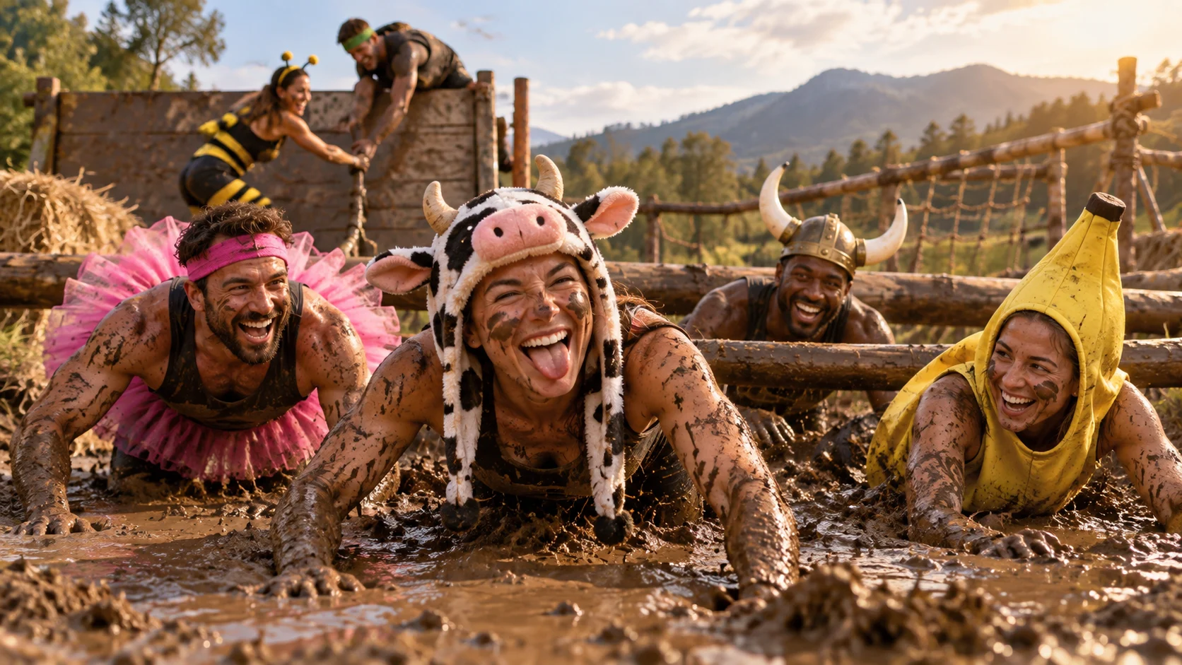 220+ Obstacle Course Race Team Names for Mud Runs and Fitness Challenges illustration for Funny & Pun-Filled Names
