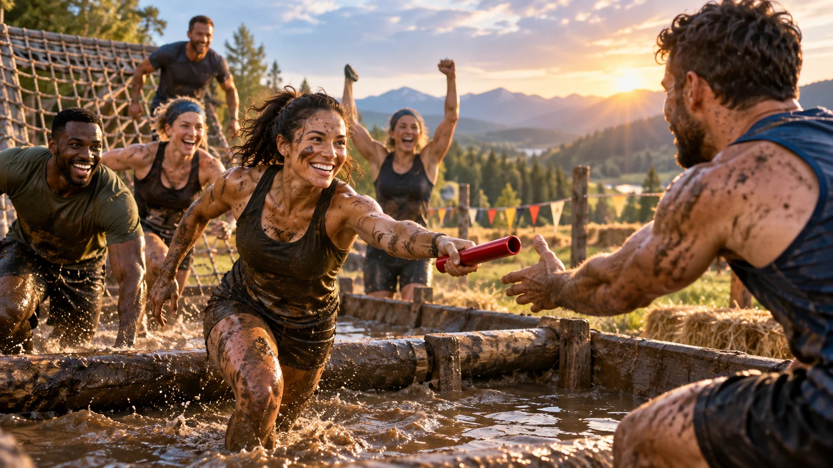 220+ Obstacle Course Race Team Names for Mud Runs and Fitness Challenges illustration for Team Relay & Wave Names