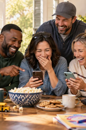 Parent Group Chat Names for School, Sports, and Family Life illustration for Funny parent group chat names