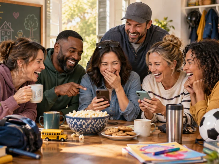 Parent Group Chat Names for School, Sports, and Family Life illustration for Funny parent group chat names