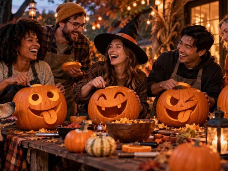 160 Pumpkin Carving Team Names for Contests and Parties illustration for Funny pumpkin carving names