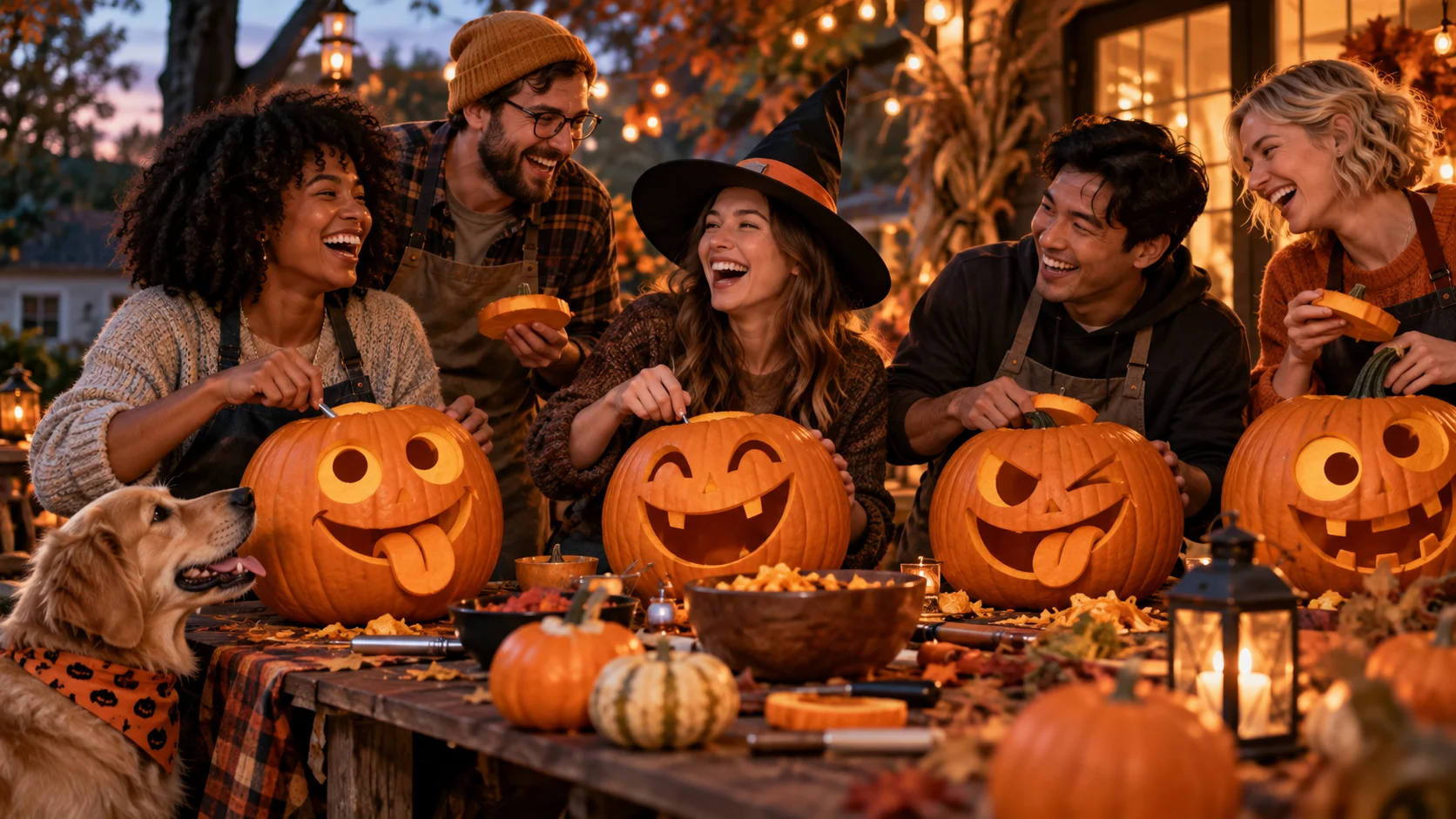 160 Pumpkin Carving Team Names for Contests and Parties illustration for Funny pumpkin carving names