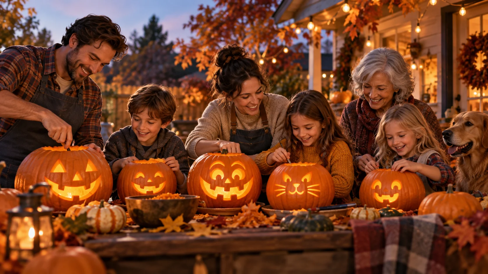160 Pumpkin Carving Team Names for Contests and Parties illustration for Family pumpkin carving team names