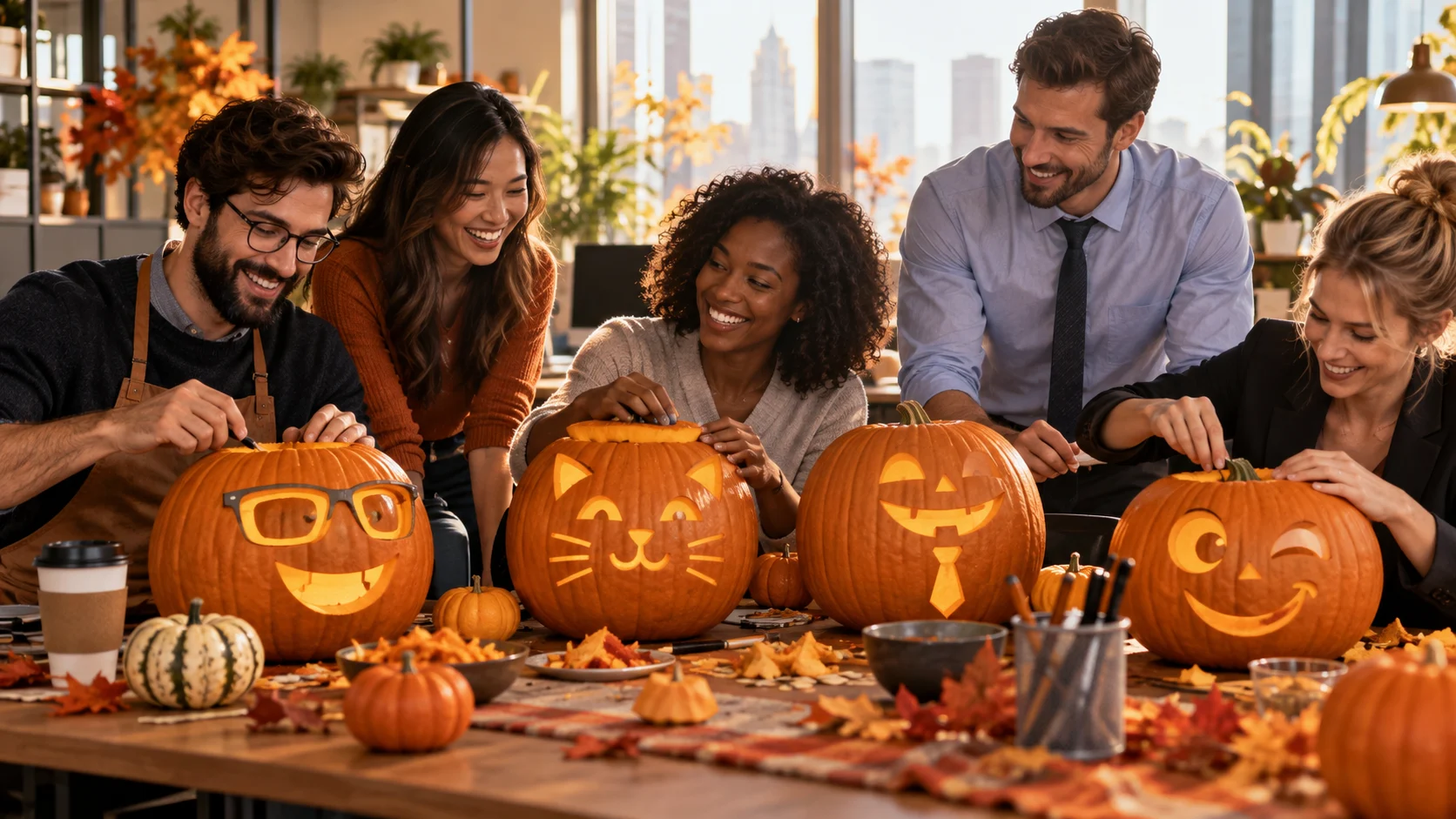 160 Pumpkin Carving Team Names for Contests and Parties illustration for Office pumpkin contest names