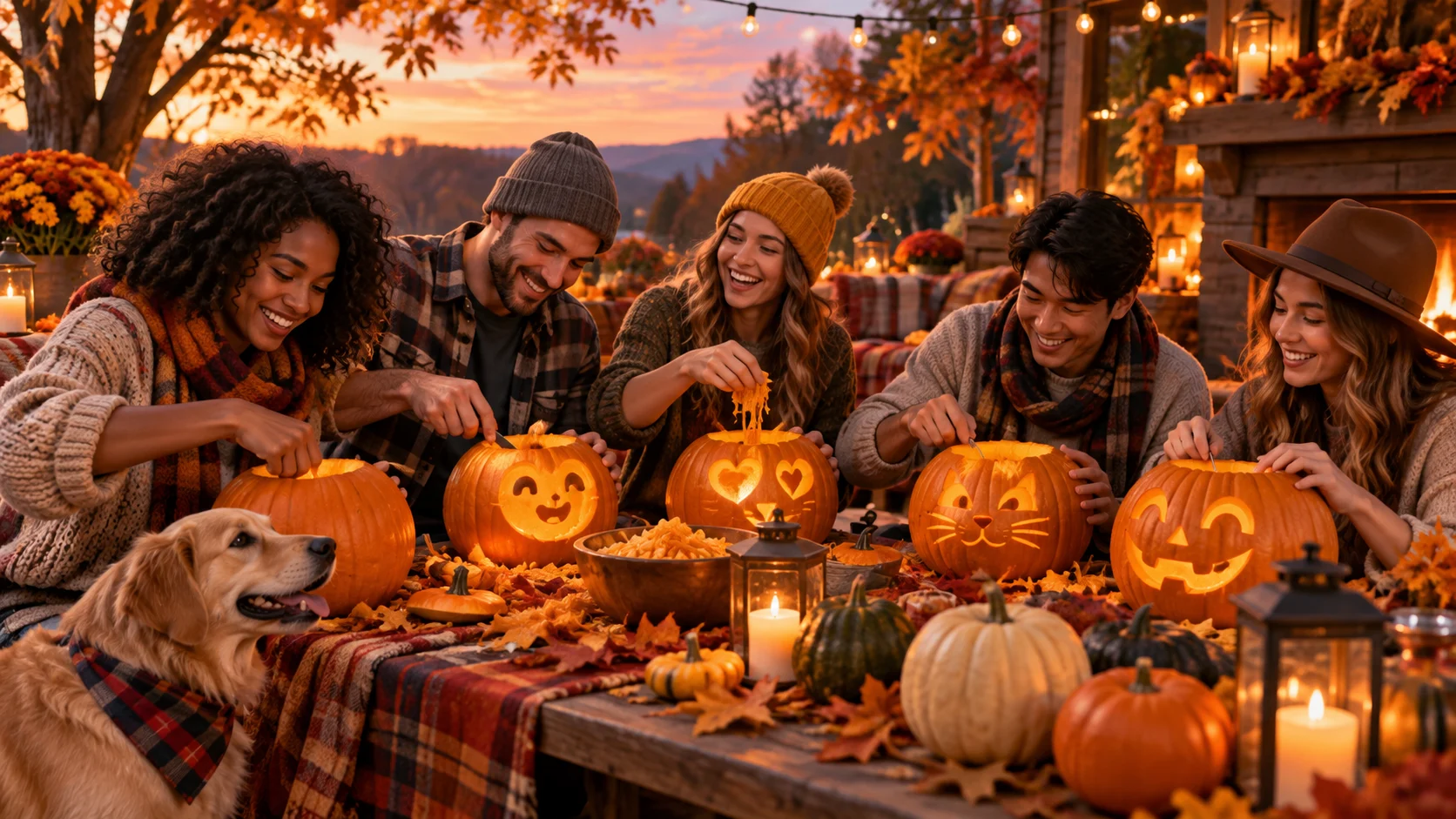 160 Pumpkin Carving Team Names for Contests and Parties illustration for Cute and cozy fall team names