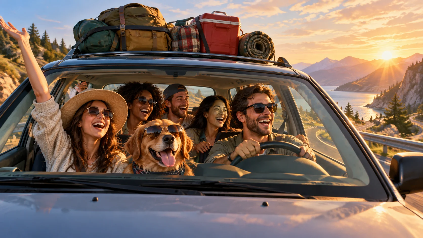 Road Trip Group Chat Names for Every Kind of Drive illustration for Funny road trip group chat names