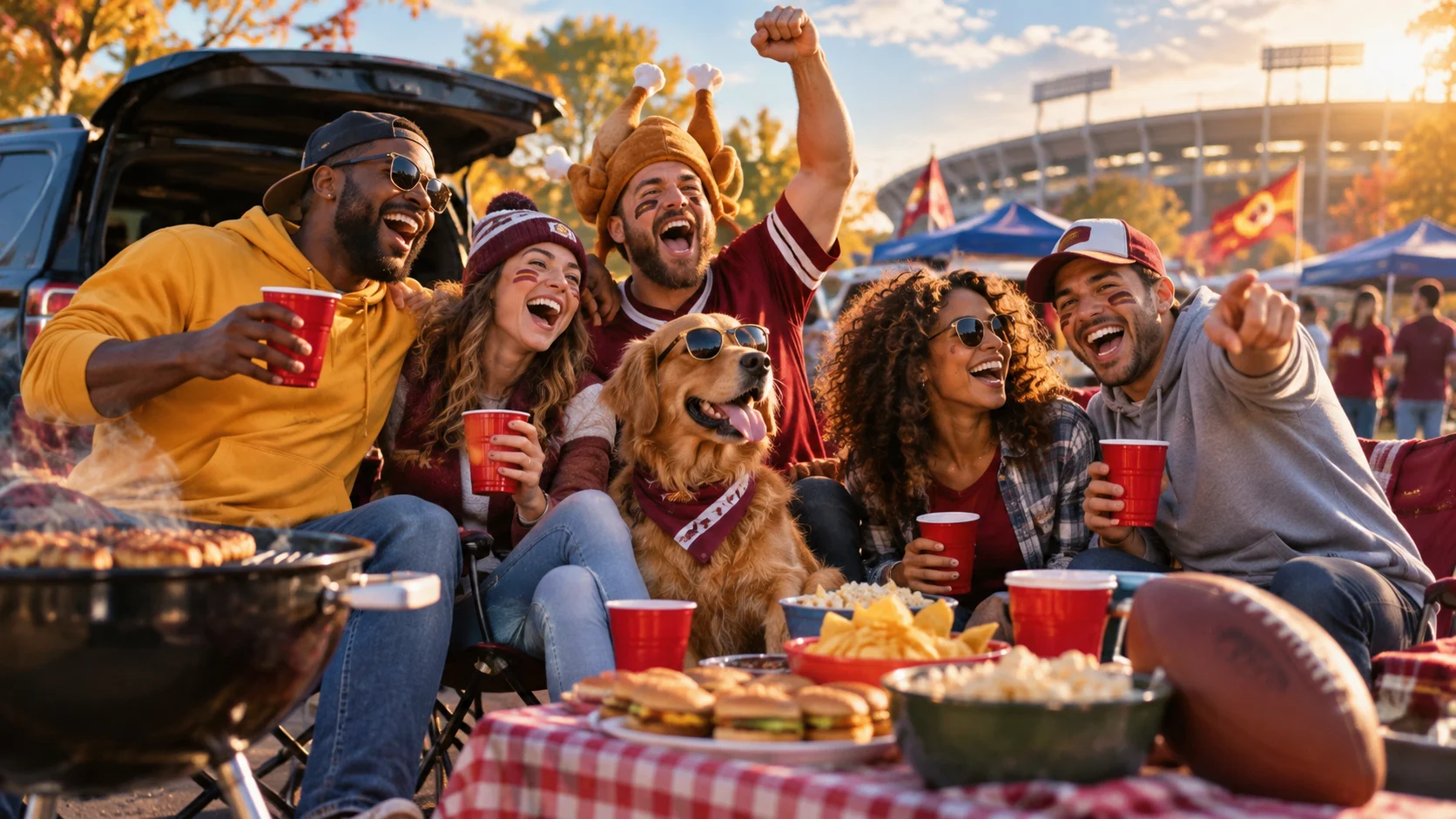 120 Tailgate Group Chat Names for Every Game Day Crew illustration for Funny tailgate chat names