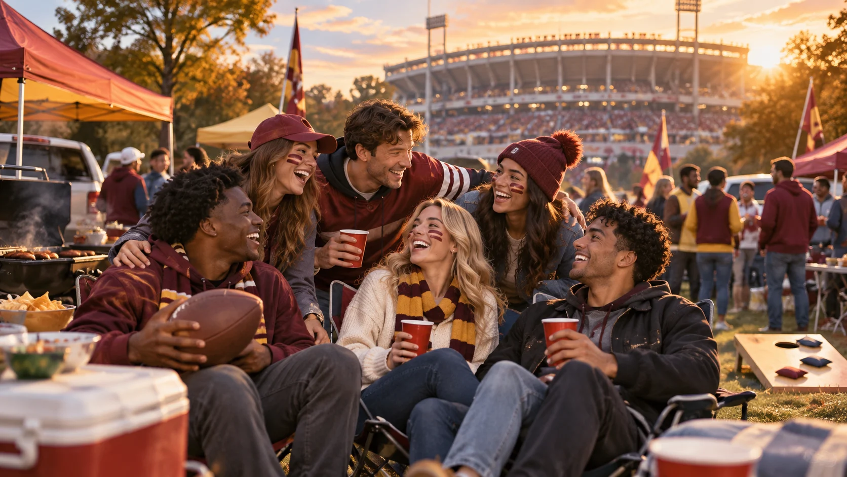 120 Tailgate Group Chat Names for Every Game Day Crew illustration for College game day chat names
