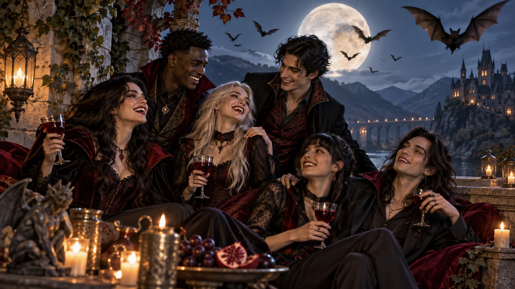 160 Vampire Group Names for Clans, Chats, and Parties illustration for Names inspired by bats and moonlight