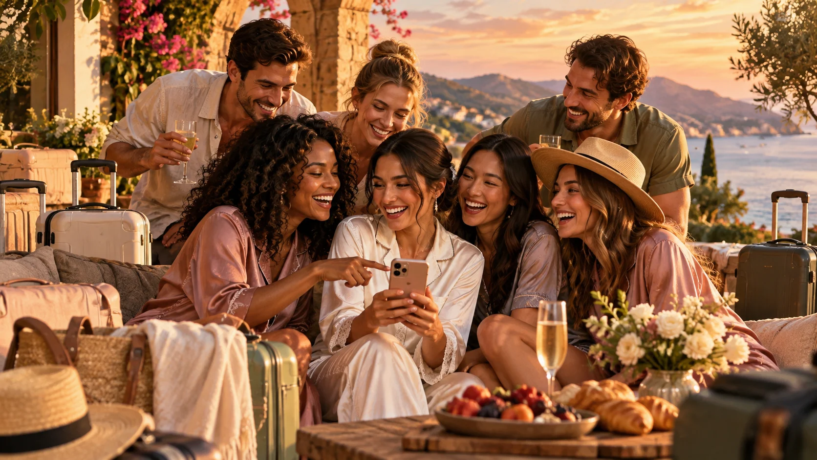 Wedding Party Group Chat Names for the Whole I Do Crew illustration for Wedding weekend group chat names