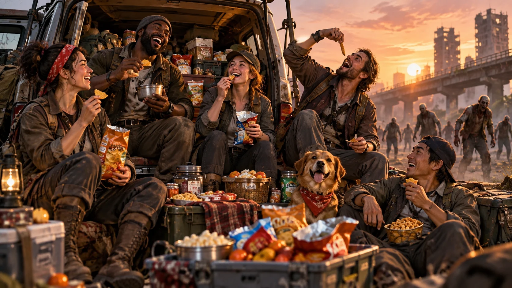 112 Zombie Apocalypse Team Names for Fictional Survival Crews illustration for Funny names with more snacks than strategy