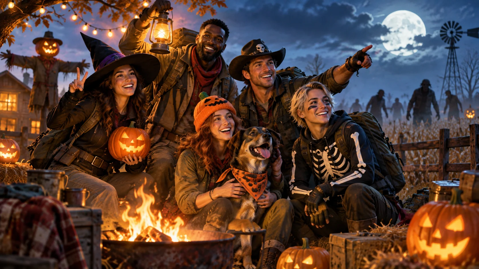 112 Zombie Apocalypse Team Names for Fictional Survival Crews illustration for Spooky names for Halloween events